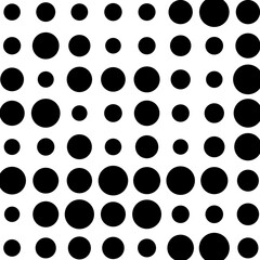 black and white dots