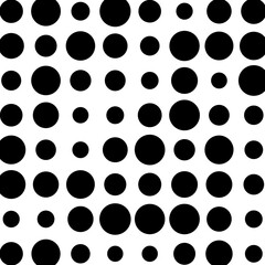 black and white dots