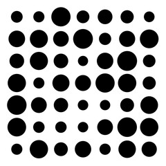 black and white dots