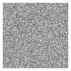 black and white dots