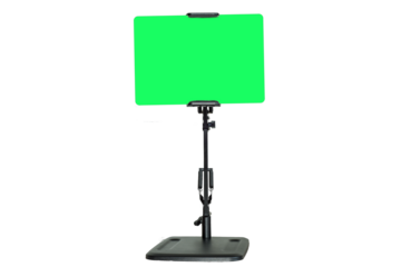 Ipad stand isolated , Green screen on white background