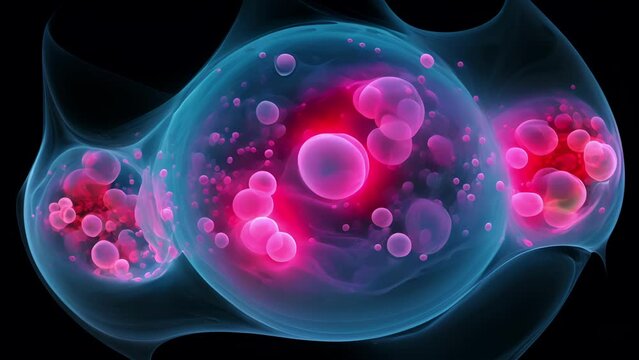 A mesmerizing image of a human embryo at the cellular level, highlighting the remarkable process of cell division and specialization that leads to a fully formed baby.