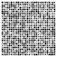 black and white dots