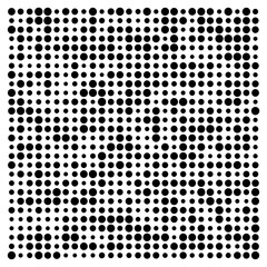 black and white dots