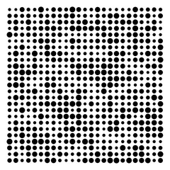 black and white dots