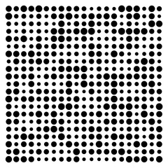 black and white dots