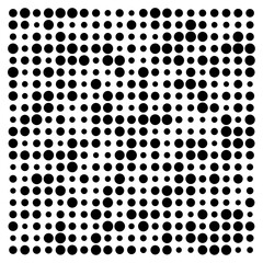 black and white dots