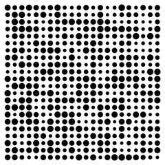 black and white dots