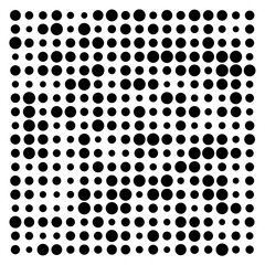 black and white dots