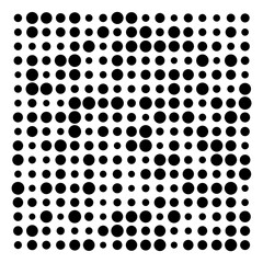 black and white dots