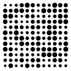 black and white circles