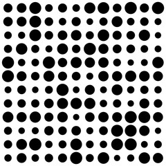 black and white circles