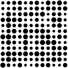 black and white circles