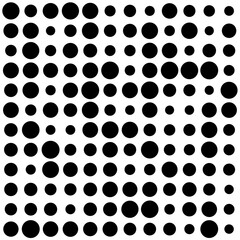 black and white circles