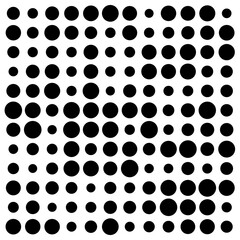 black and white circles