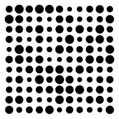 black and white circles