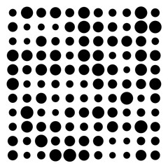 black and white circles