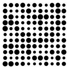 black and white circles