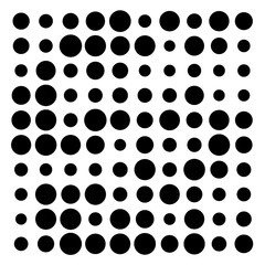black and white circles