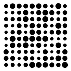 black and white circles