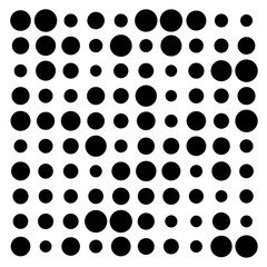 black and white circles