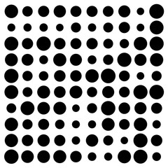 black and white circles