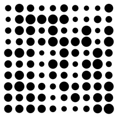 black and white circles