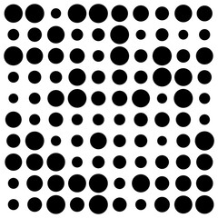 black and white circles