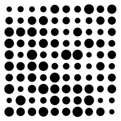 black and white circles