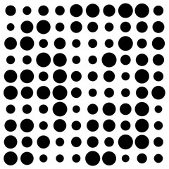 black and white circles