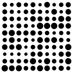 black and white circles