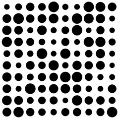 black and white circles