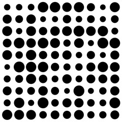 black and white circles