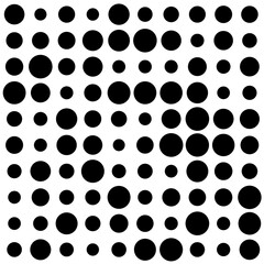 black and white circles