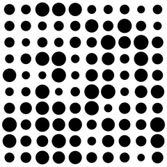 black and white circles