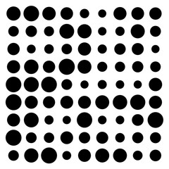 black and white circles