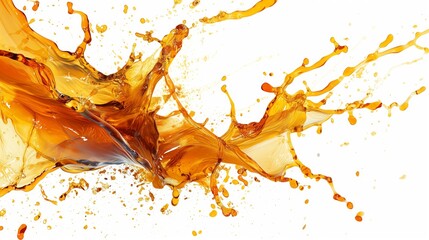 Splash photo of caramel colored tea.