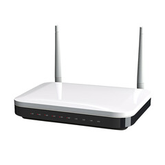 wireless router isolated on transparent background Remove png, Clipping Path, pen tool