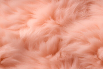 Seamless pattern. peach color. the fur texture. textile template, beautiful fur structure. arctic fox fur
