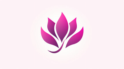 Fototapeta na wymiar Simple flower logo