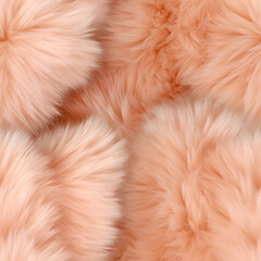 Seamless pattern. peach color. the fur texture. textile template, beautiful fur structure. arctic fox fur

