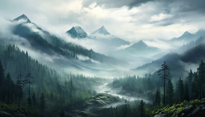 Heaven over the river meanders