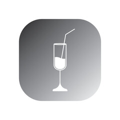 cocktail icon vector