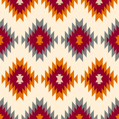 Sleek Southwest Minimalism. Navajo Print Design - obrazy, fototapety, plakaty