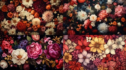 a visually stunning floral background,.