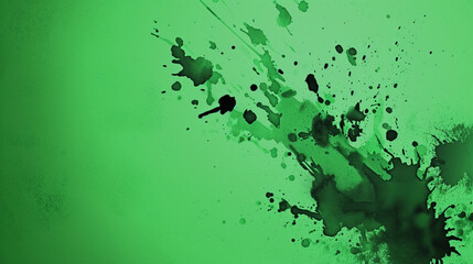 Ink Watercolor Paint Splatter Transition On Chroma Key Green Screen. Copy paste area for texture