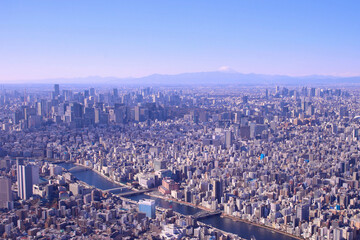 東京スカイツリーから見た街並み