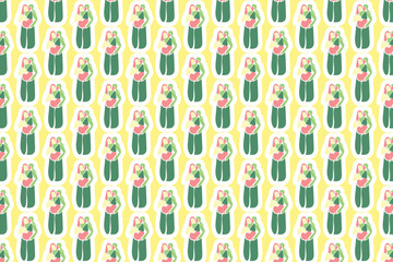 Vector Spring Seamless Pattern Background