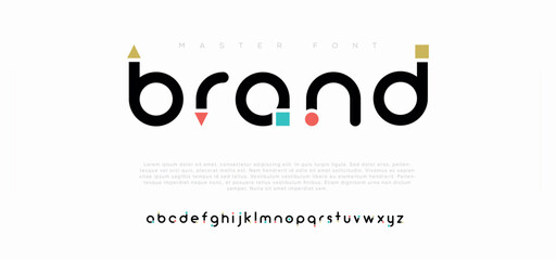 Brand Modern minimal abstract alphabet fonts