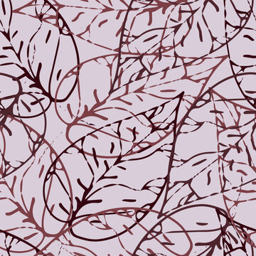 The print of the sheet. A hand-made print on paper. A paint impression, a stamp. Isolated. Vector illustration